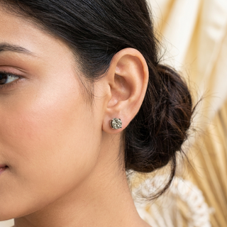Pyrite Studd Earrings
