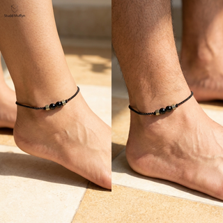 Richie Rich Anklet worn on the ankle by a man and a woman