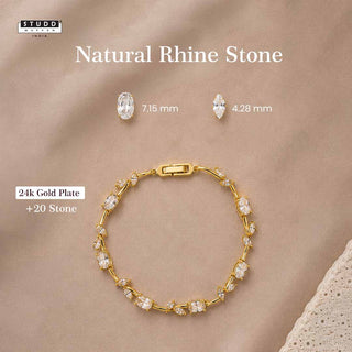 Tulip Bracelet - 24k Gold Plated