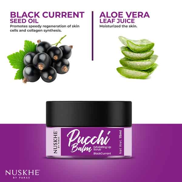 Pucchi Balm with black currant flavour ingredients