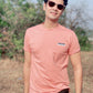 Studd Muffyn T-Shirt Salmon Pink with Subtle Logo-  Size M