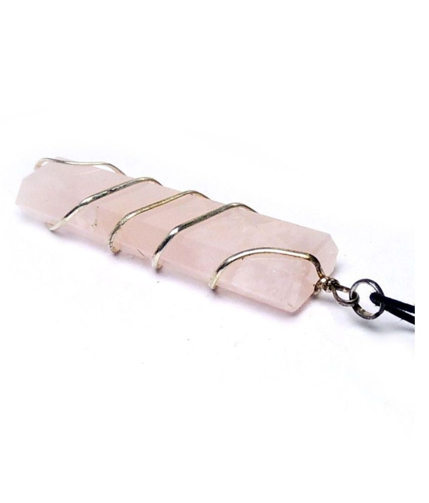 Rose Quartz Crystal  (Wearable Pendant without chain)