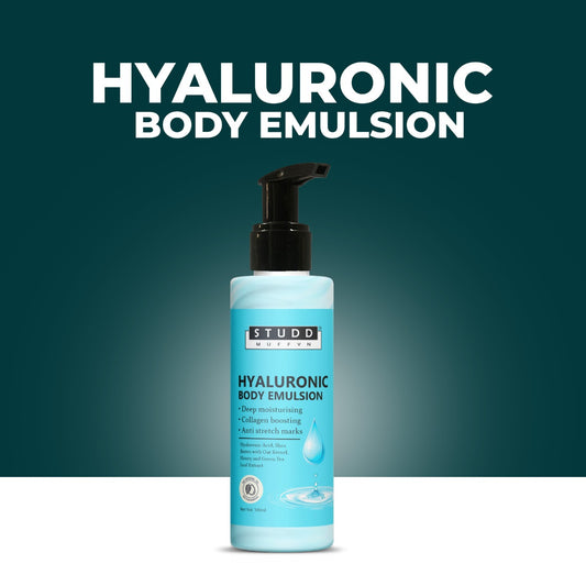 Studd Muffyn  Hyaluronic Body Emulsion for Collagen Boosting , Reduces stretch marks -100ml