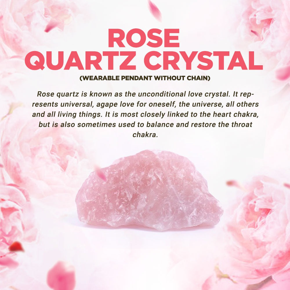 Rose Quartz Crystal (Pendant without chain) – Studd Muffyn