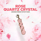Rose Quartz Crystal  (Wearable Pendant without chain)