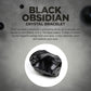 Heal & Accessorise ( Pyrite Geode Pendant & Black Obsidian Bracelet )