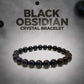 Magical Jewels ( Pyrite 3D Hexagonal Pendant & Black Obsidian Bracelet )
