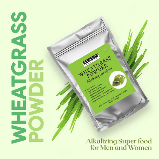 Studd Muffyn Wheatgrass Powder, Alkalizing Super food for Men and Women -200 gram
