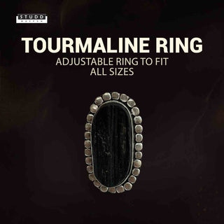 Gems Of Gratitude (Pyrite Earrings + Black Tourmaline Ring)