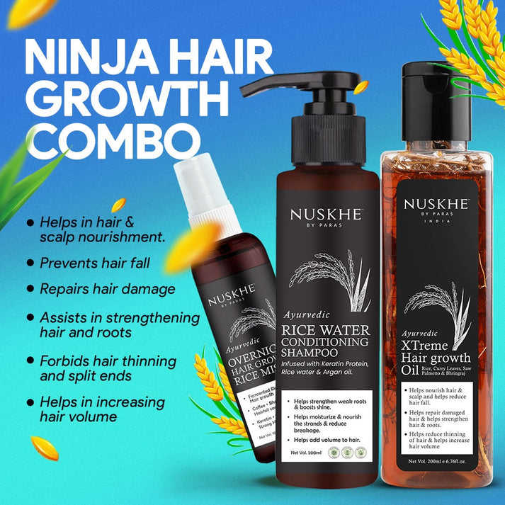 Nuskhe By Paras Ninja Hair Growth Combo Studd Muffyn