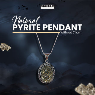Natural Pyrite Pendant  (Without Chain)