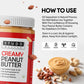 Studd Muffyn All Natural Creamy Peanut Butter-850 gm | 30% Protein | Unsweetened | Gluten Free| Vegan | Cholesterol Free