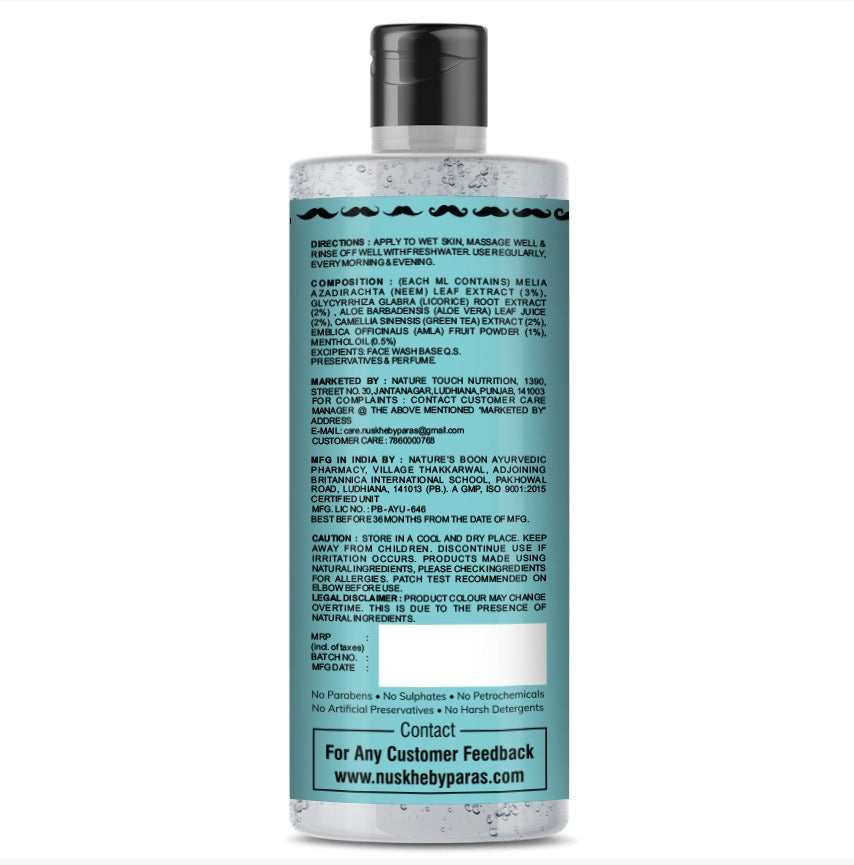 Nuskhe by Paras Beard & Face Wash 2-in-1 for Men only- 200ml