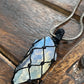 Opalite Mesh Weave Crystal Pendant (Chain not included)