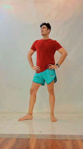 Studd Muffyn "Feels Like Naked"Shorts- Aquamarine