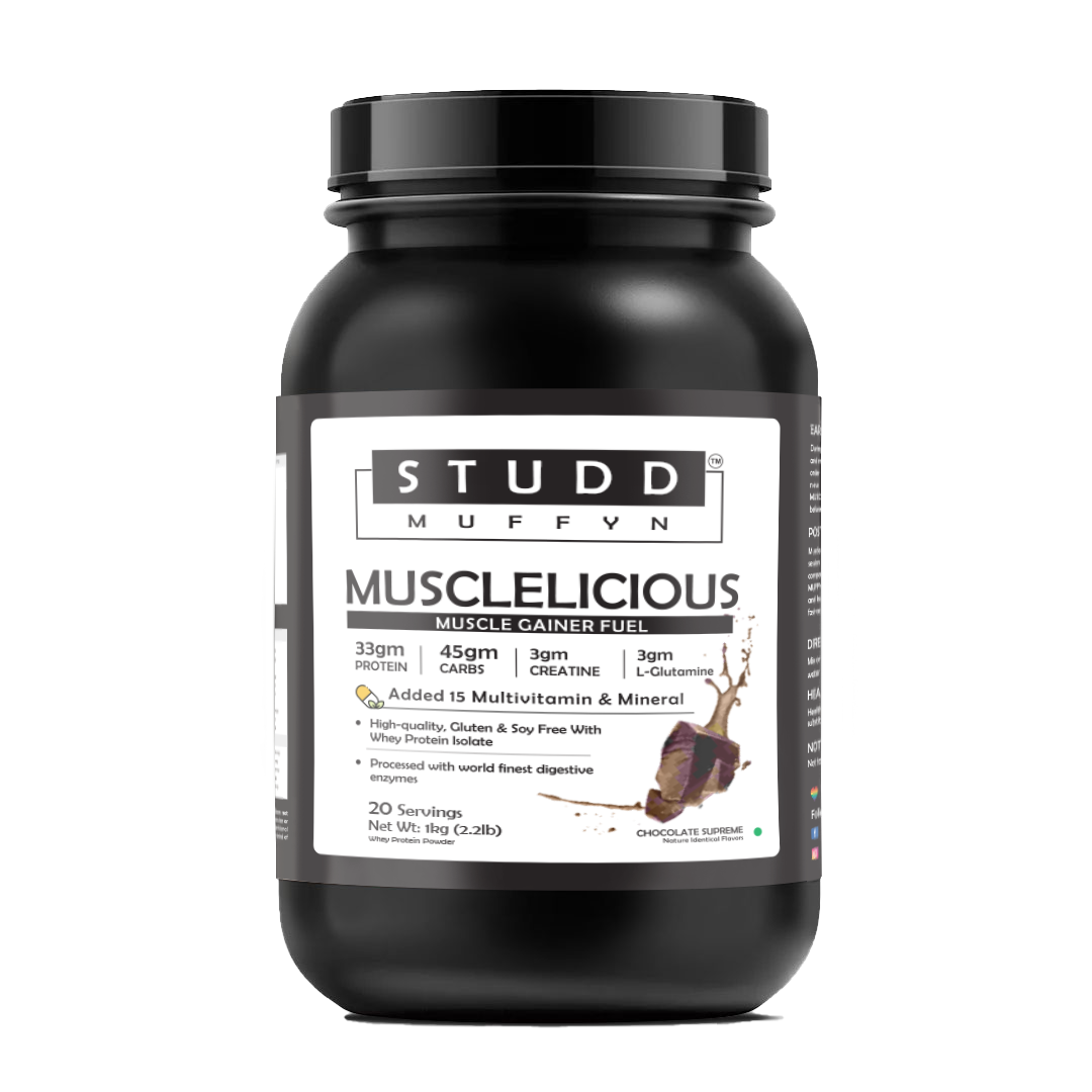 Studd Muffyn Musclelicious ,Muscle Gainer Whey Protein ( Chocolate -2KG )