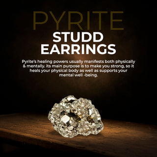Pyrite Studd Earrings