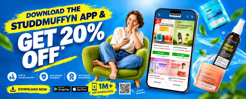 Download the Studd Muffyn app and get 20% off