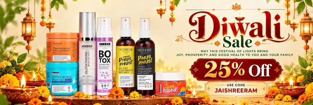 Diwali Sale — 25% off with code JAISHREERAM on Studd Muffyn and Nuskhe By Paras skin and hair care